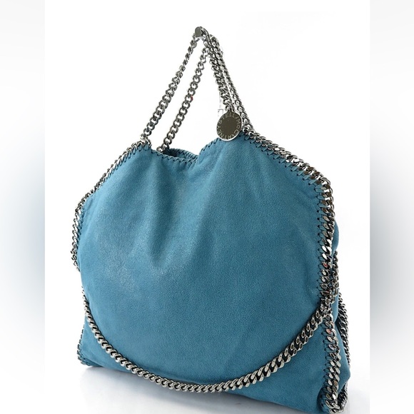 Stella McCartney Handbags - Stella McCartney Teal Chain-Embellished Shoulder Bag